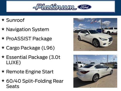 Used 2019 INFINITI Q50 Luxe w/ Essential Package (3.0T Luxe) AWD/4WD image 23