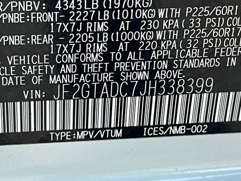 Used 2018 Subaru Crosstrek 2.0i Premium w/ Eyesight System AWD/4WD image 32