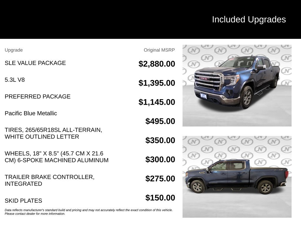 Used 2020 GMC Sierra 1500 SLE w/ SLE Value Package AWD/4WD image 3