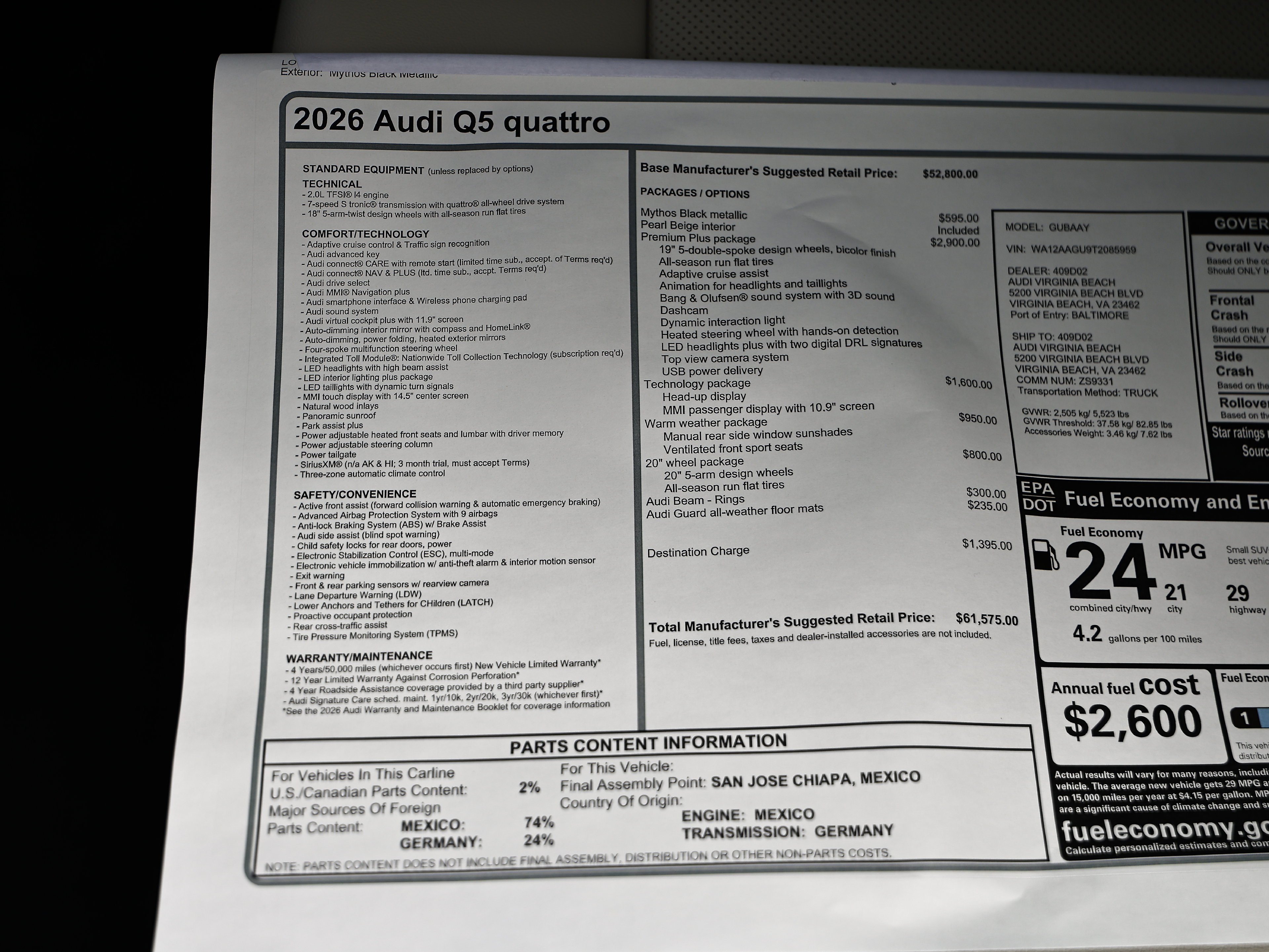 New 2026 Audi Q5 Premium Plus AWD/4WD image 24