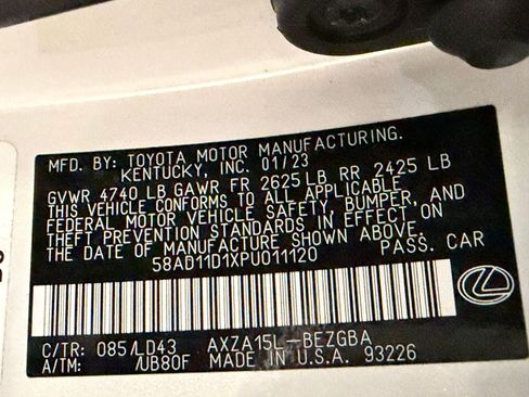 Used 2023 Lexus ES 250 w/ Premium Package AWD/4WD image 20