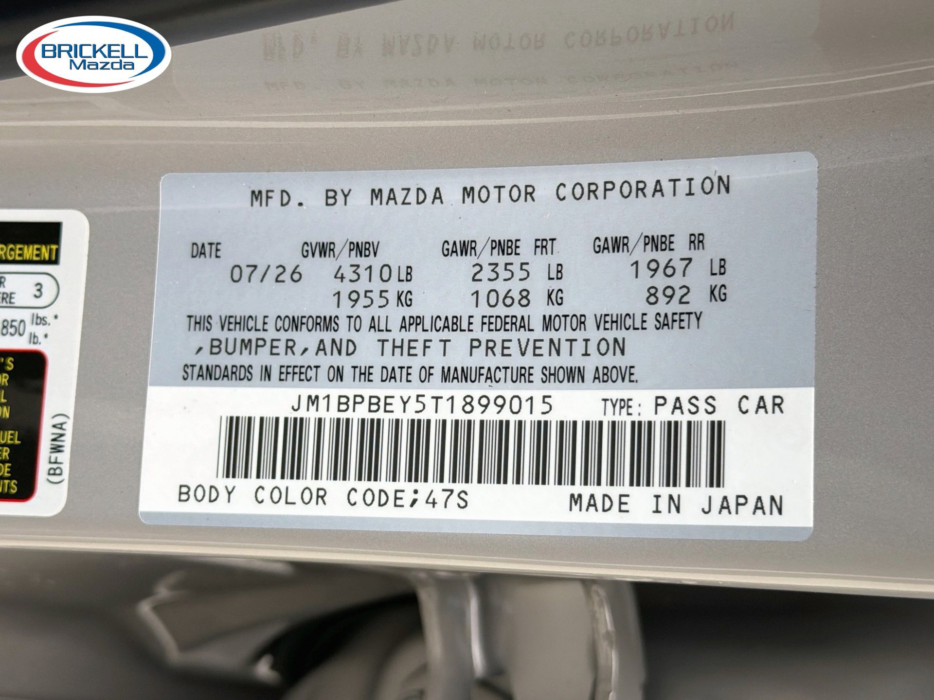 New 2026 MAZDA MAZDA3 2.5 Turbo Sedan w/Premium Plus AWD/4WD image 39