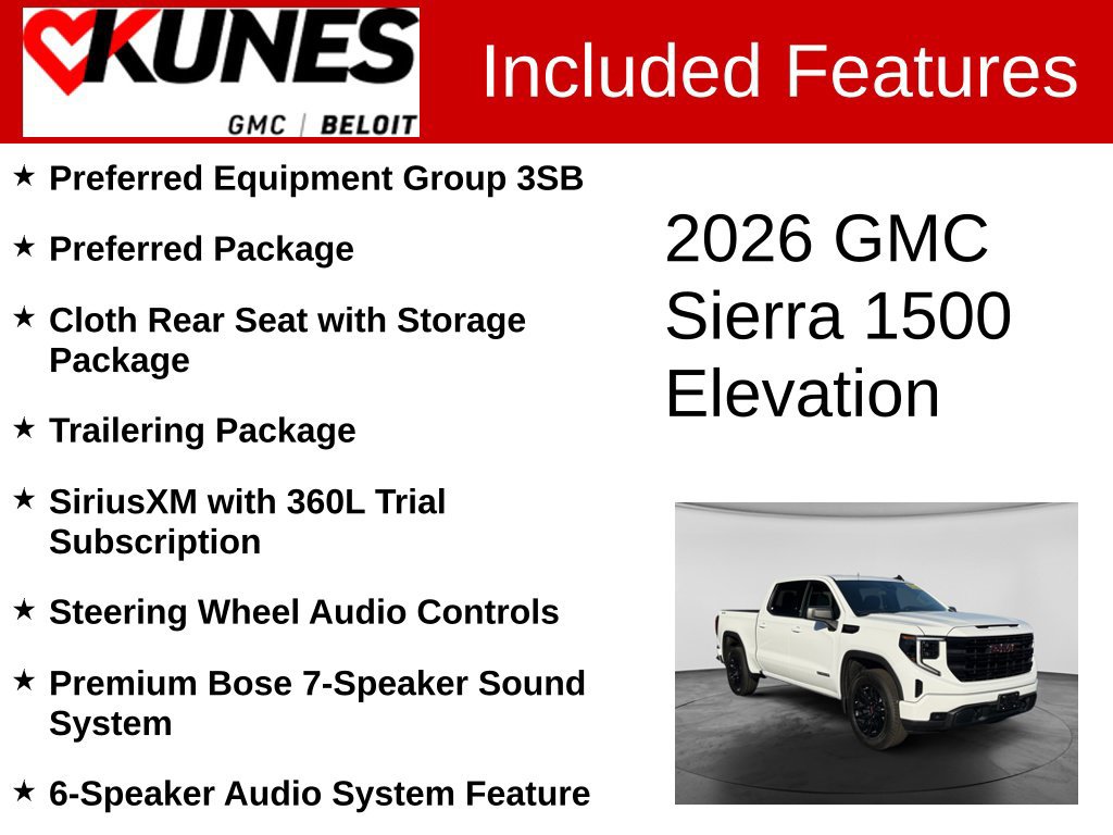 New 2026 GMC Sierra 1500 Elevation w/ Preferred Package AWD/4WD image 2
