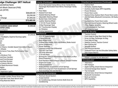 Used 2023 Dodge Challenger SRT Hellcat RWD image 18
