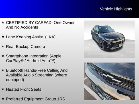 Used 2021 Chevrolet TrailBlazer RS w/ Convenience Package image 4