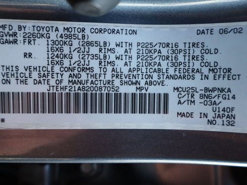 Used 2002 Toyota Highlander Limited image 44