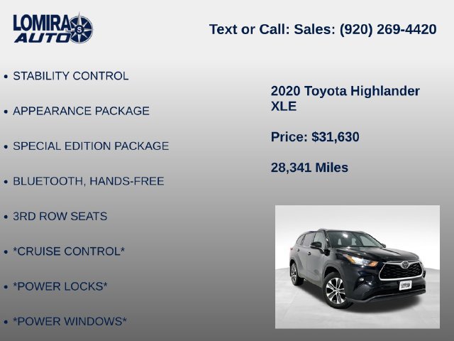 Used 2020 Toyota Highlander XLE AWD/4WD image 8