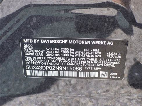 Used 2022 BMW X3 sDrive30i w/ M Sport Package 2 RWD image 15