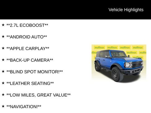 Certified 2024 Ford Bronco Wildtrak AWD/4WD image 13