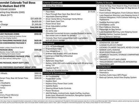 Certified 2024 Chevrolet Colorado Trail Boss w/ Technology Package image 37