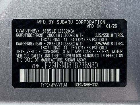 New 2026 Subaru Crosstrek 2.5i Limited AWD/4WD image 31