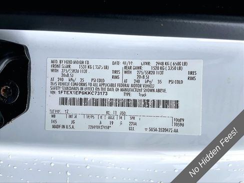 Used 2019 Ford F150 XL w/ Equipment Group 101A Mid AWD/4WD image 30