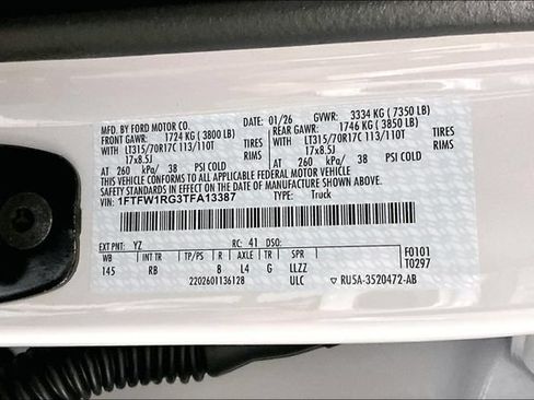 Used 2026 Ford F150 Raptor AWD/4WD image 33
