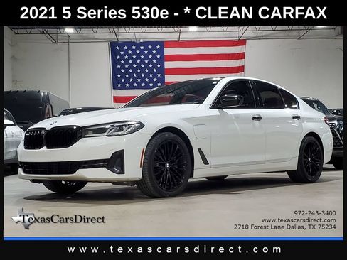 Used 2021 BMW 530e w/ Parking Assistance Package RWD image 1