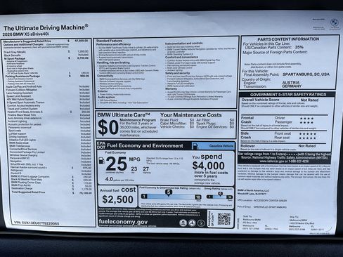 New 2026 BMW X5 sDrive40i w/ M Sport Package image 37