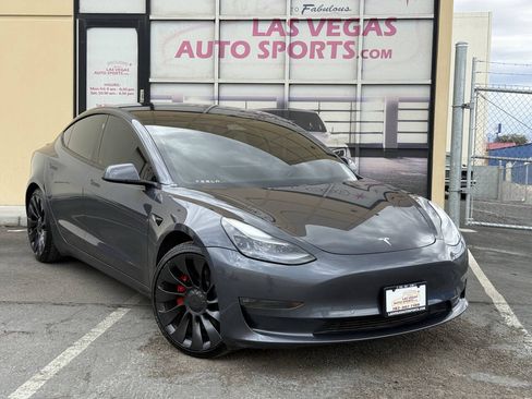 Used 2021 Tesla Model 3 Performance AWD/4WD image 2