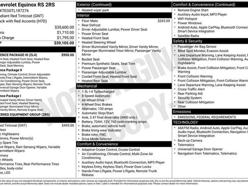 New 2026 Chevrolet Equinox RS w/ Convenience Package III image 25