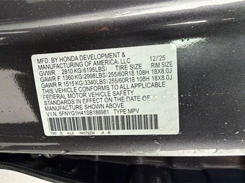 New 2025 Honda Pilot EX-L image 33