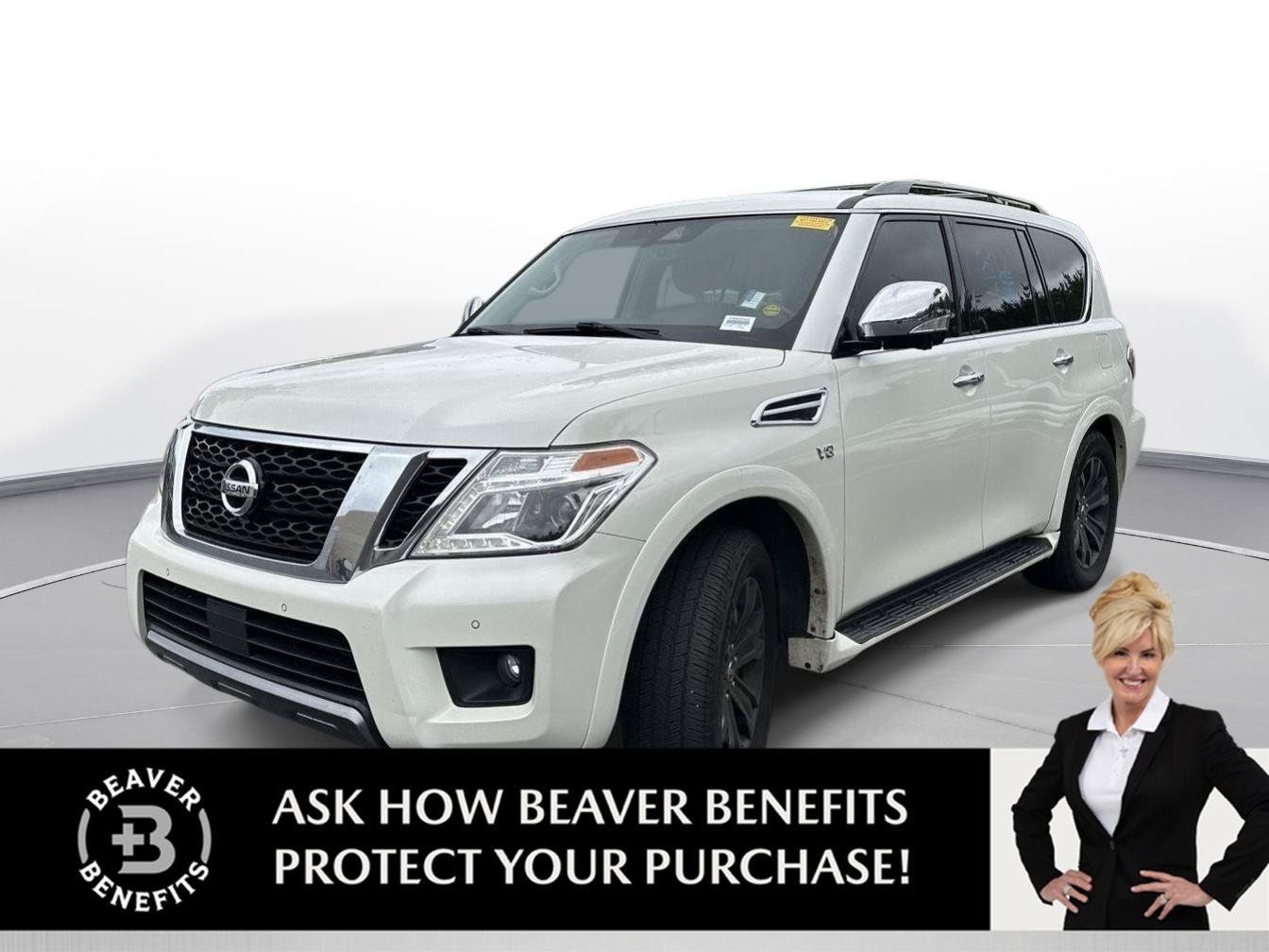 Used 2020 Nissan Armada Platinum w/ Captain's Chairs Package RWD image 1