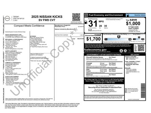 Used 2025 Nissan Kicks SV image 6