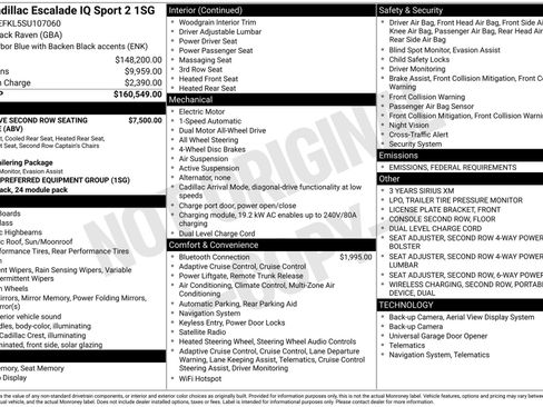 New 2025 Cadillac Escalade IQ Sport 2 image 3
