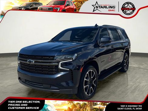 Used 2021 Chevrolet Tahoe RST w/ Luxury Package RWD image 1