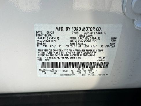 Certified 2022 Ford Explorer XLT w/ Equipment Group 202A image 30