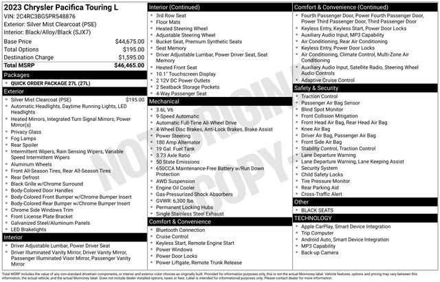 Used 2023 Chrysler Pacifica Touring-L AWD/4WD image 16