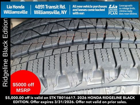 New 2026 Honda Ridgeline Black Edition image 13