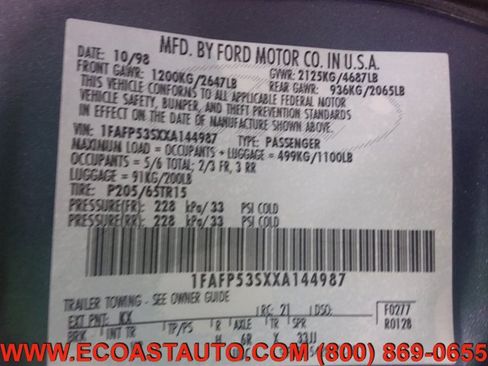 Used 1999 Ford Taurus SE image 13