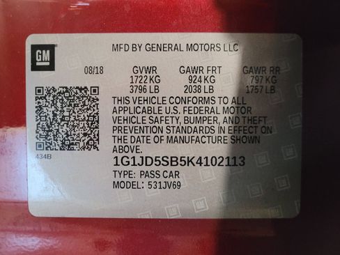 Used 2019 Chevrolet Sonic LT w/ Convenience Package FWD image 33