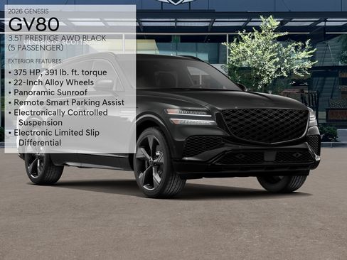 New 2026 Genesis GV80 3.5T Prestige AWD/4WD image 3