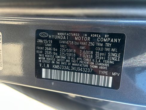 Used 2019 Hyundai Tucson SEL FWD image 35
