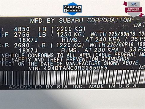 Certified 2024 Subaru Outback Limited image 29