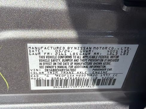 Used 2024 Nissan Sentra SV FWD image 24