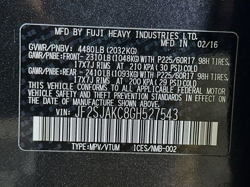 Used 2016 Subaru Forester 2.5i Limited w/ Popular Package #1 image 12