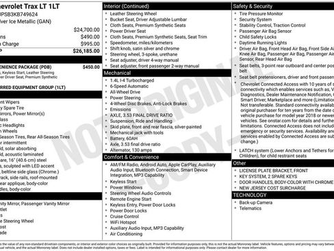 Used 2019 Chevrolet Trax LT w/ LT Convenience Package AWD/4WD image 9