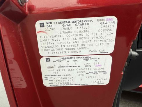 Used 1990 Chevrolet Corvette Coupe image 50