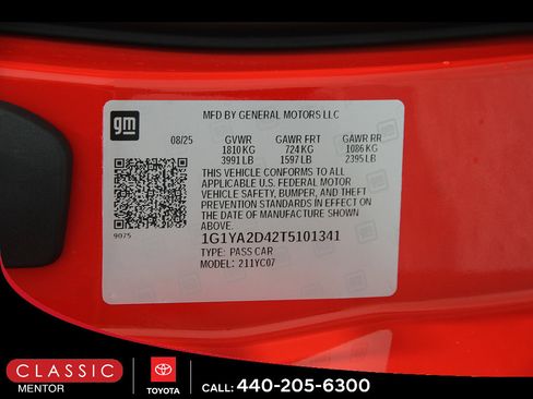 Used 2026 Chevrolet Corvette Stingray Coupe w/ 1LT RWD image 22
