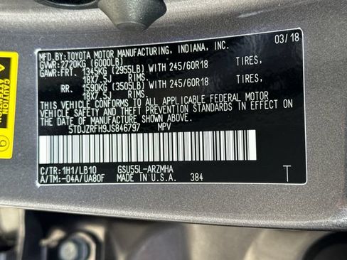 Used 2018 Toyota Highlander XLE AWD/4WD image 17