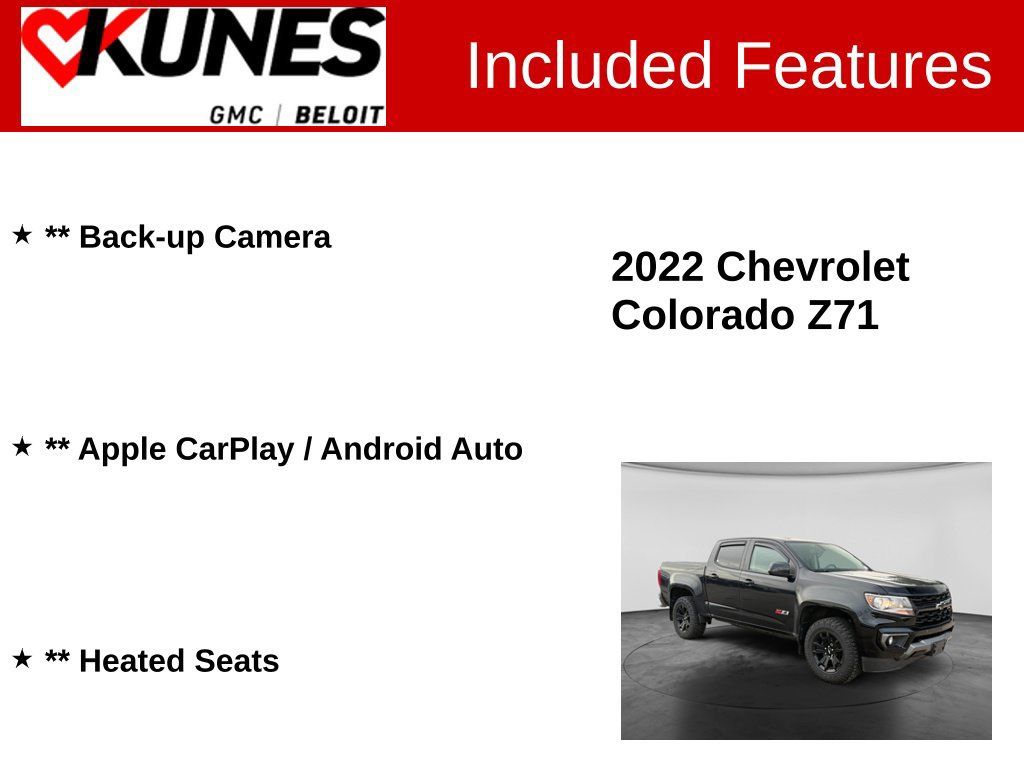 Used 2022 Chevrolet Colorado Z71 w/ Z71 Midnight Edition AWD/4WD image 2