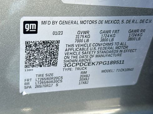 Used 2023 Chevrolet Silverado 1500 Custom Trail Boss w/ LPO, Dark Essentials Package image 39