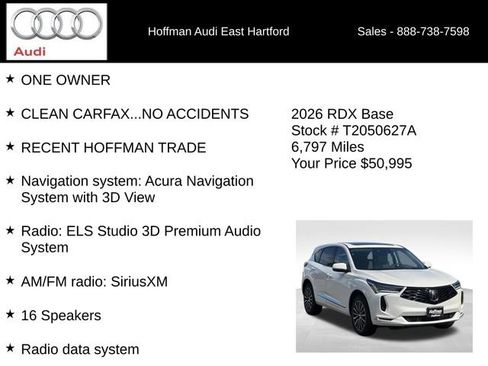 Used 2026 Acura RDX SH-AWD w/ Advance Package image 6