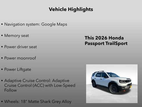 New 2026 Honda Passport TrailSport image 5