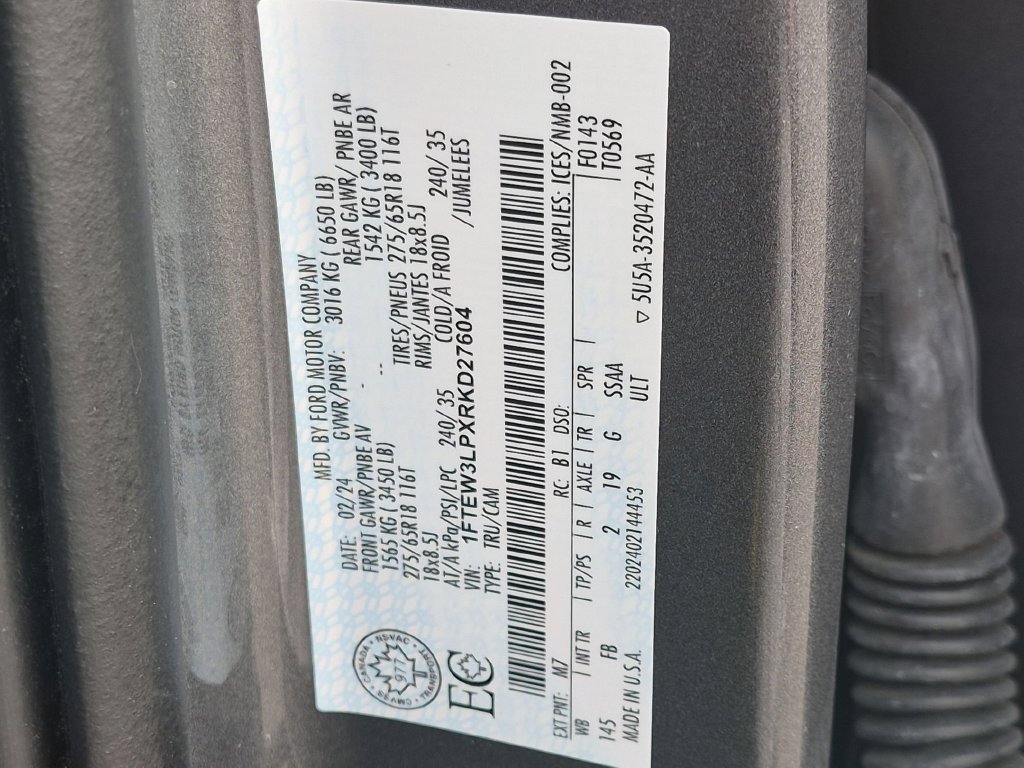 Used 2024 Ford F150 XLT w/ Equipment Group 302A MID AWD/4WD image 26