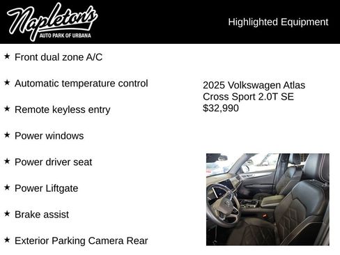 Used 2025 Volkswagen Atlas Cross Sport SE image 3