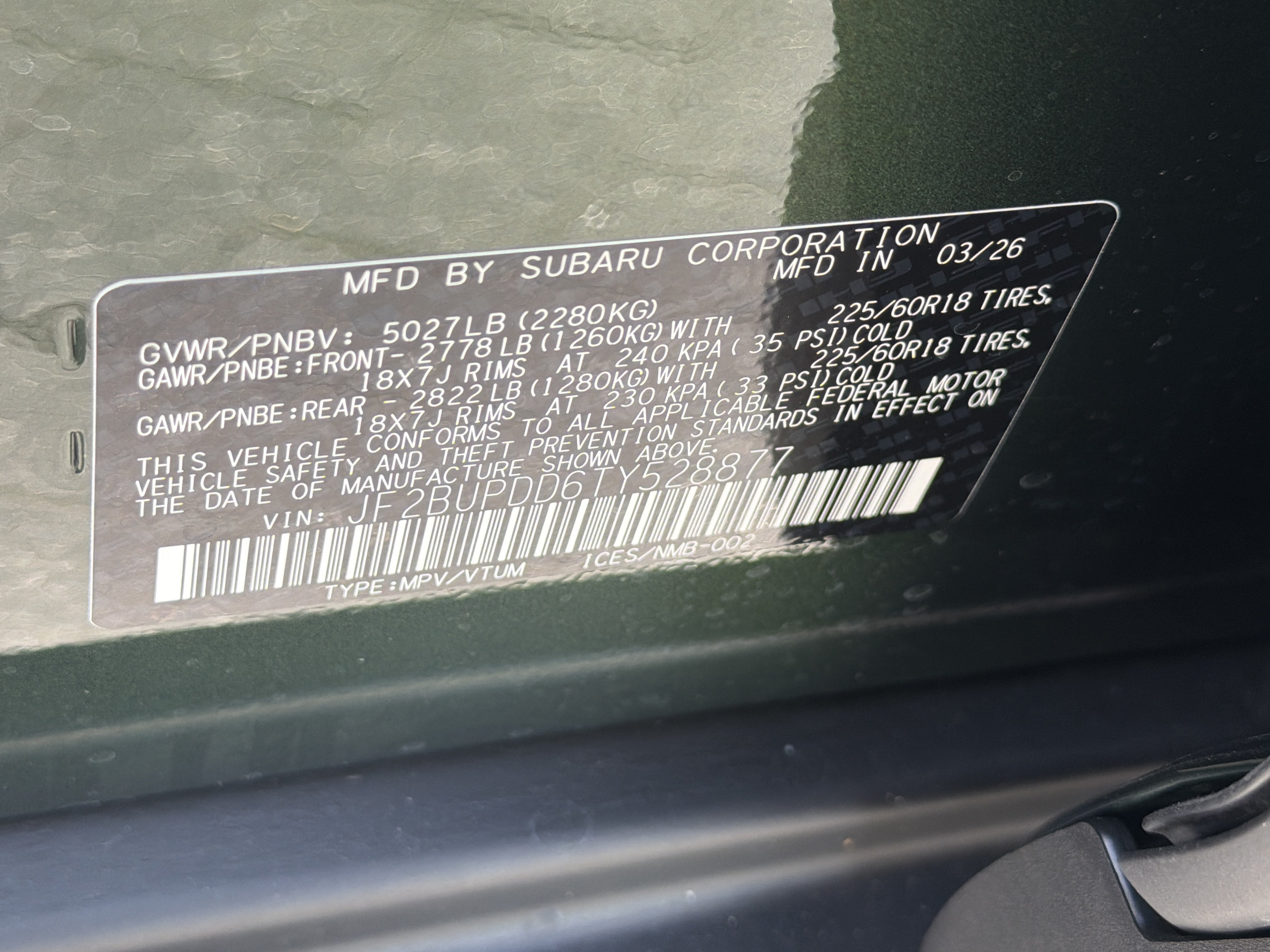 New 2026 Subaru Outback Limited AWD/4WD image 35