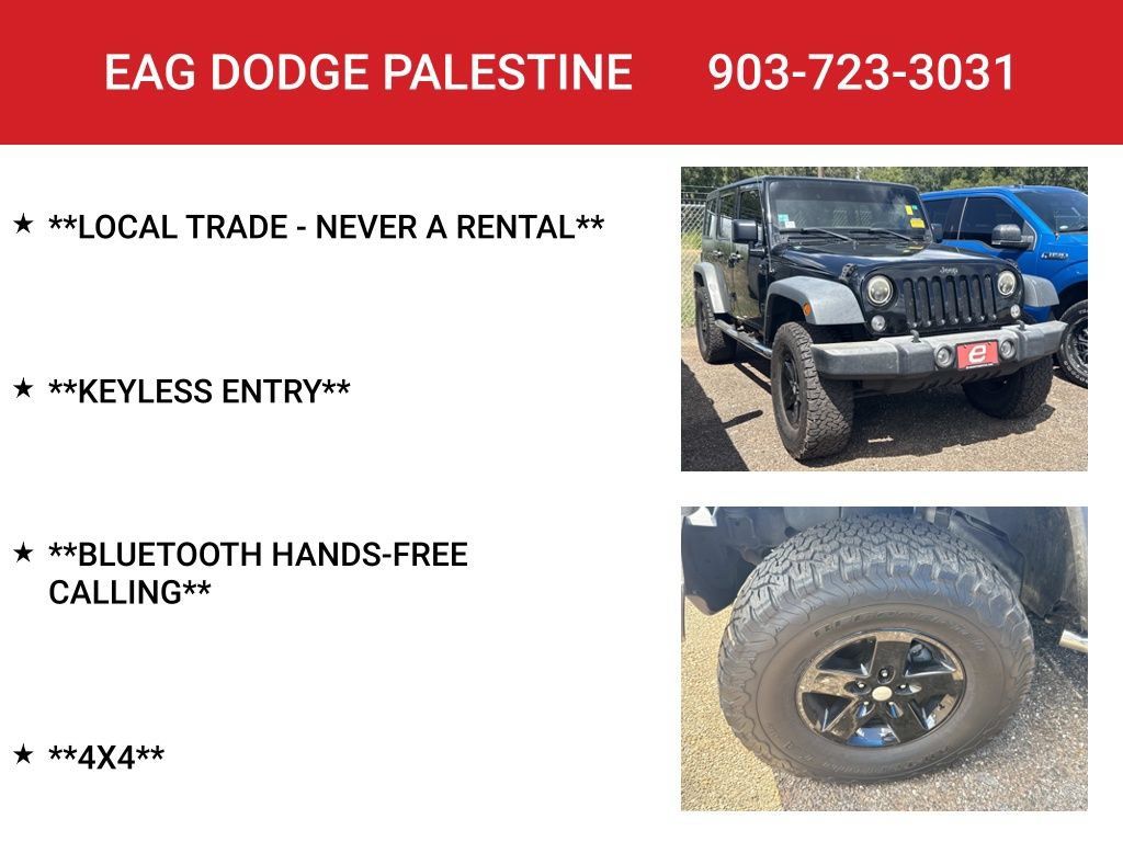Used 2017 Jeep Wrangler Unlimited Sport w/ Quick Order Package 24S AWD/4WD image 4