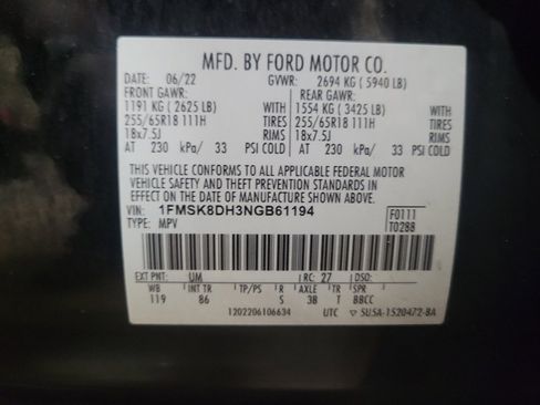Used 2022 Ford Explorer XLT AWD/4WD image 33