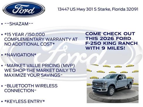 New 2026 Ford F250 King Ranch w/ Chrome Package AWD/4WD image 5